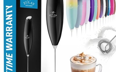 Zulay Kitchen Milk Frother Wand – Black: A Must-Have for Coffee Lovers!